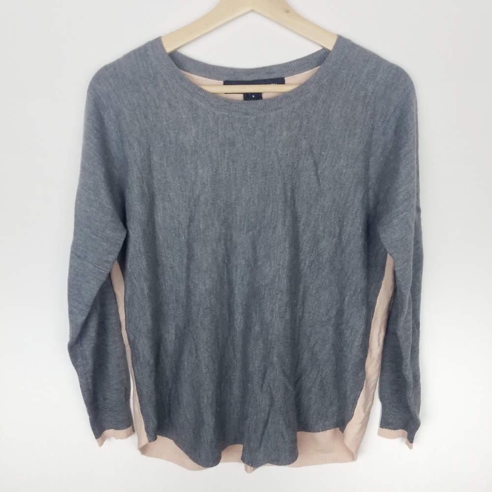 French Connection Colorblock Long Sleeve Sweater